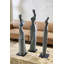 3 Piece White Stone Sculpture Set