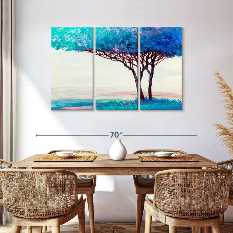 Harnek Blue Tree, 36" H x 57" W