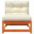 Ebern Designs Patio Sofa Armless With Cushions Solid Wood Pine-1395758969-1395758970