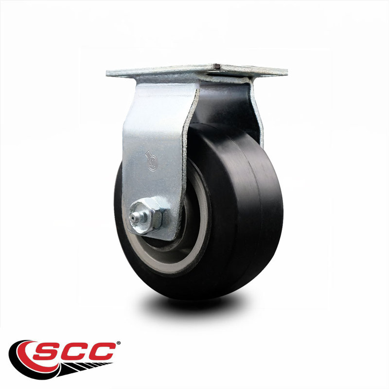 Rubber on Aluminum Caster