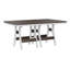 Berlin Gardens Harbor Regular Natural With White Base Rectangular Dining Table-1946252103-1946252096