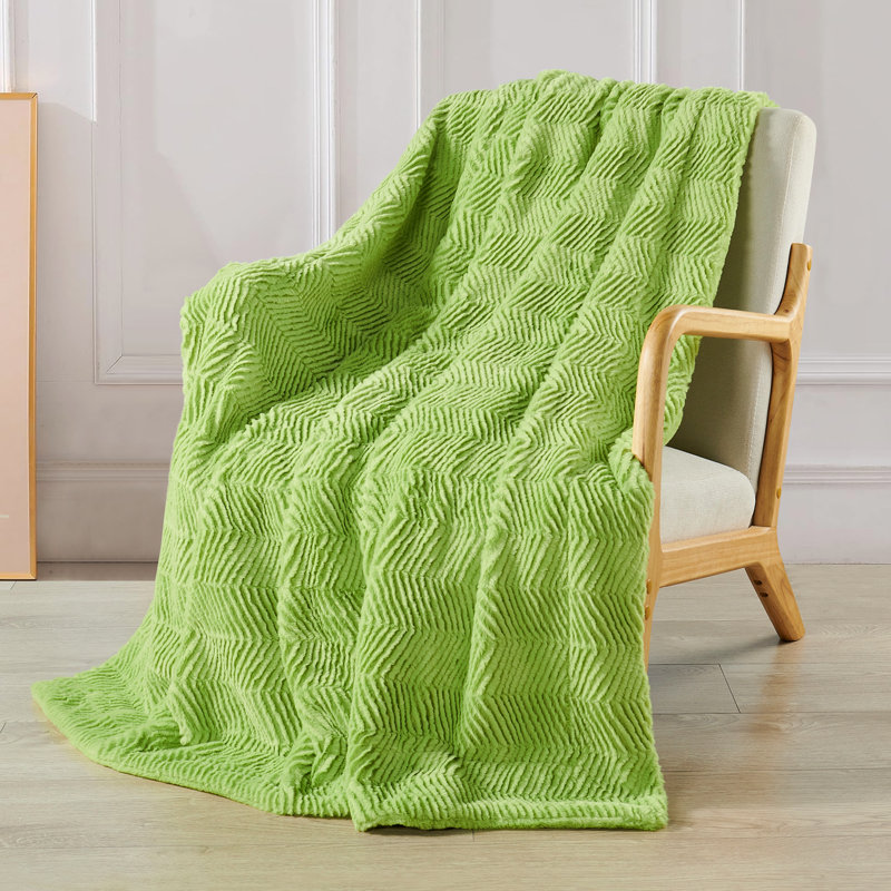 Throw Blanket, Dark Citron, 127cm W x 152.4cm L