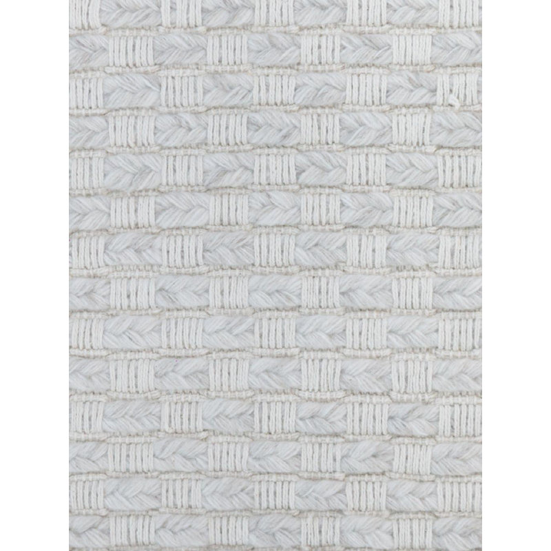 Yantra Stripes Area Rug in Silver, Rectangle 12' x 15'