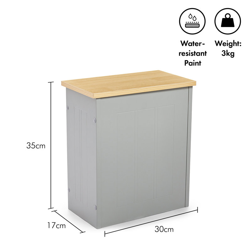 Shrewsbury Grey Bathroom Storage Box