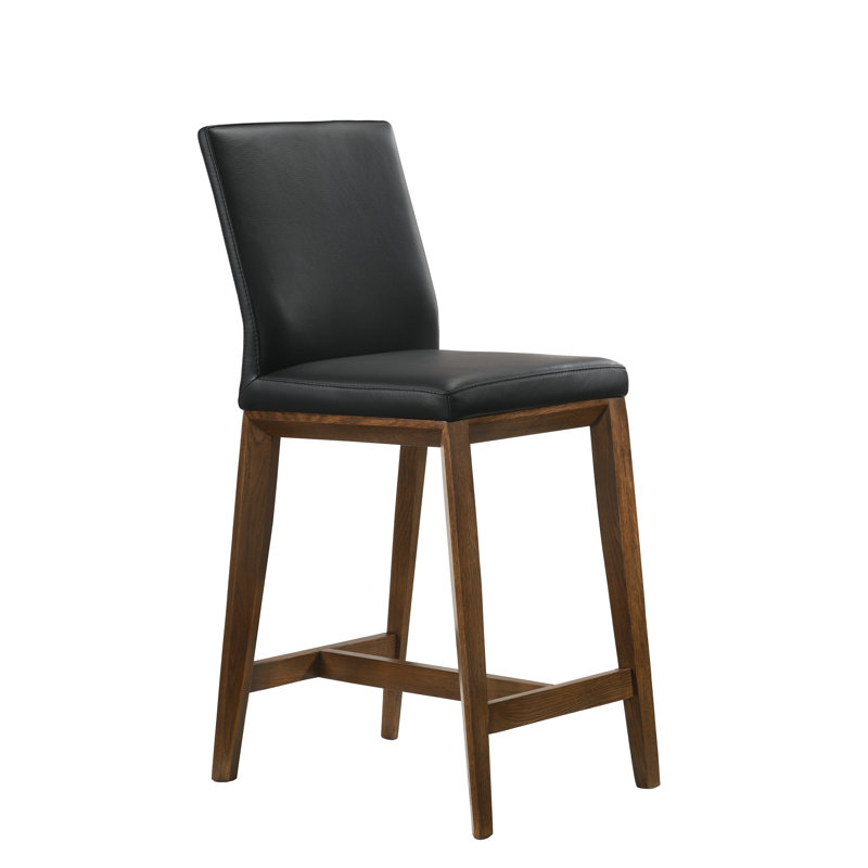 Tabouret de comptoir 26 po Jessia, Noir, noir, noir, noir, Noyer