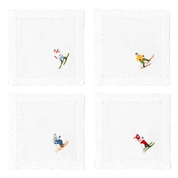 Skiers Cocktail Napkins