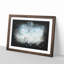 Bird Through The Clouds Paint Splash - Framed Print-56891053-56891054