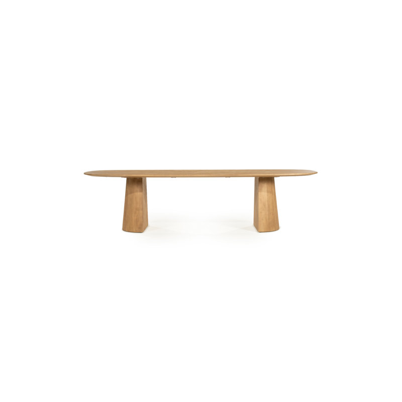 Table de salle à manger Lune L, Naturel, H 30 po x L 118 po x l 41 po