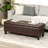 45" Tufted Faux Leather Storage Bench Ottoman For Living Room-1596714809