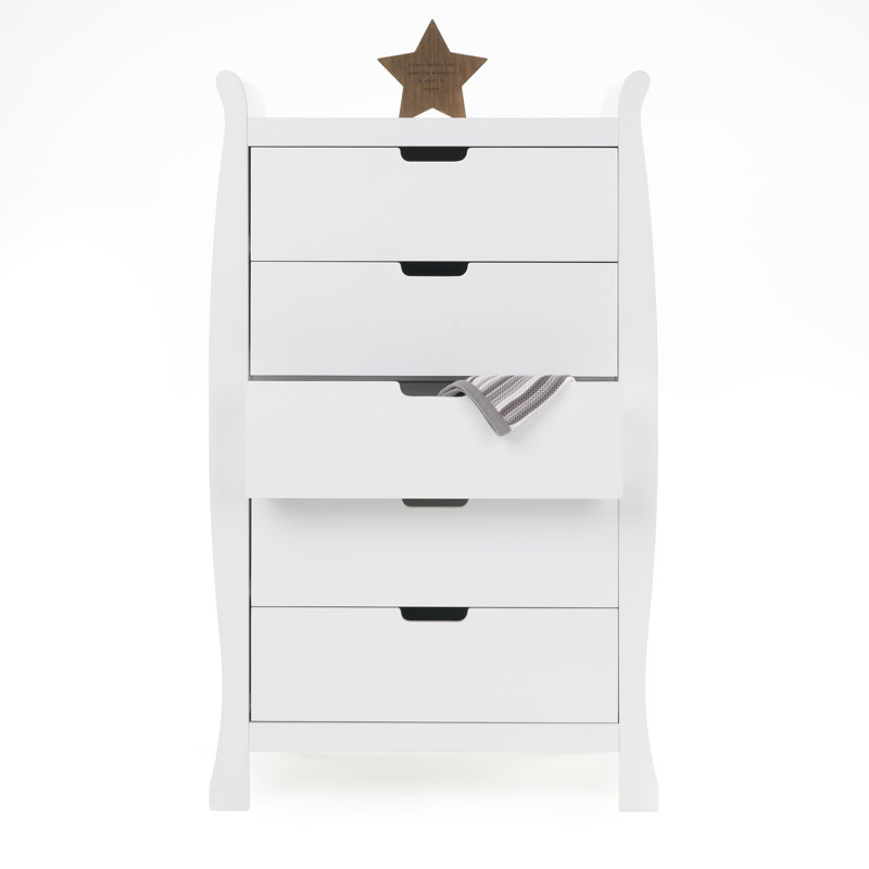 Stamford Tall Chest of Drawers, White