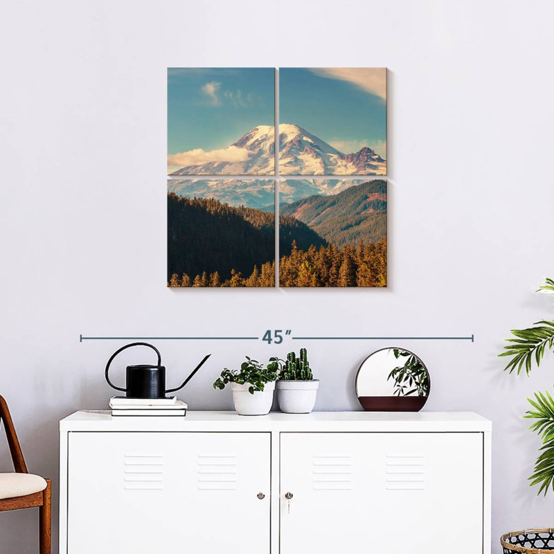 Mont Rainier Morning Glow, H 26 po x l 26 po