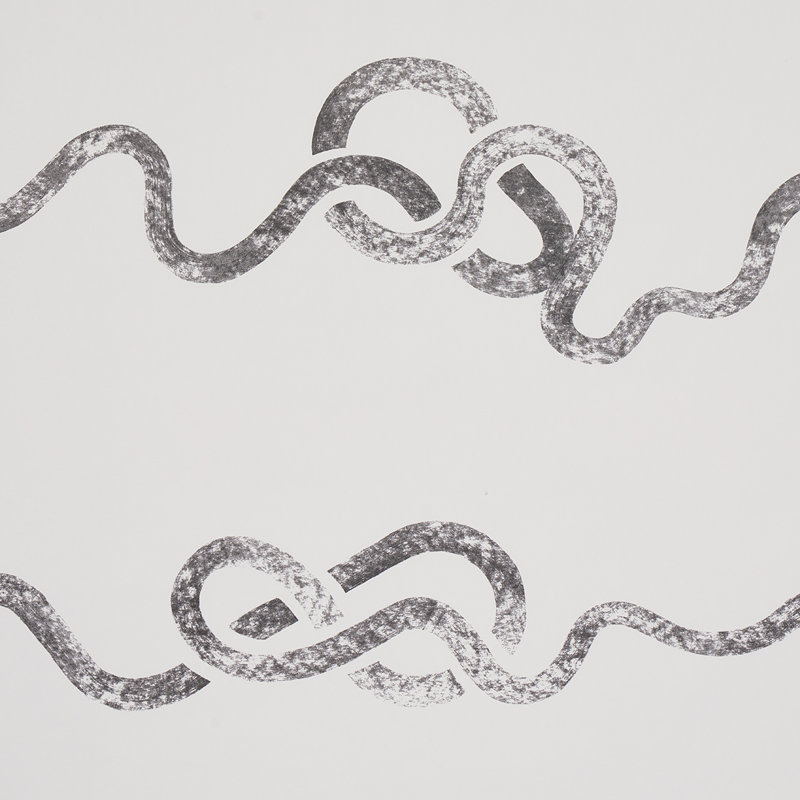 Schumacher x Backdrop Rhapsody Wallpaper, Graphite