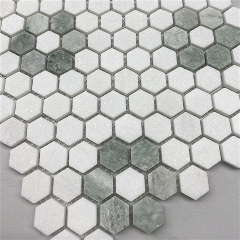 10 in. x 11 in. Marble Tile
