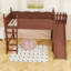 Lit mezzanine en bois avec garde-robe, glissade et tablettes-295076947-295076944