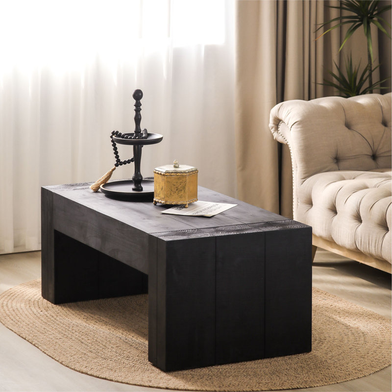Table basse 49 po, Noir, noir, noir, noir