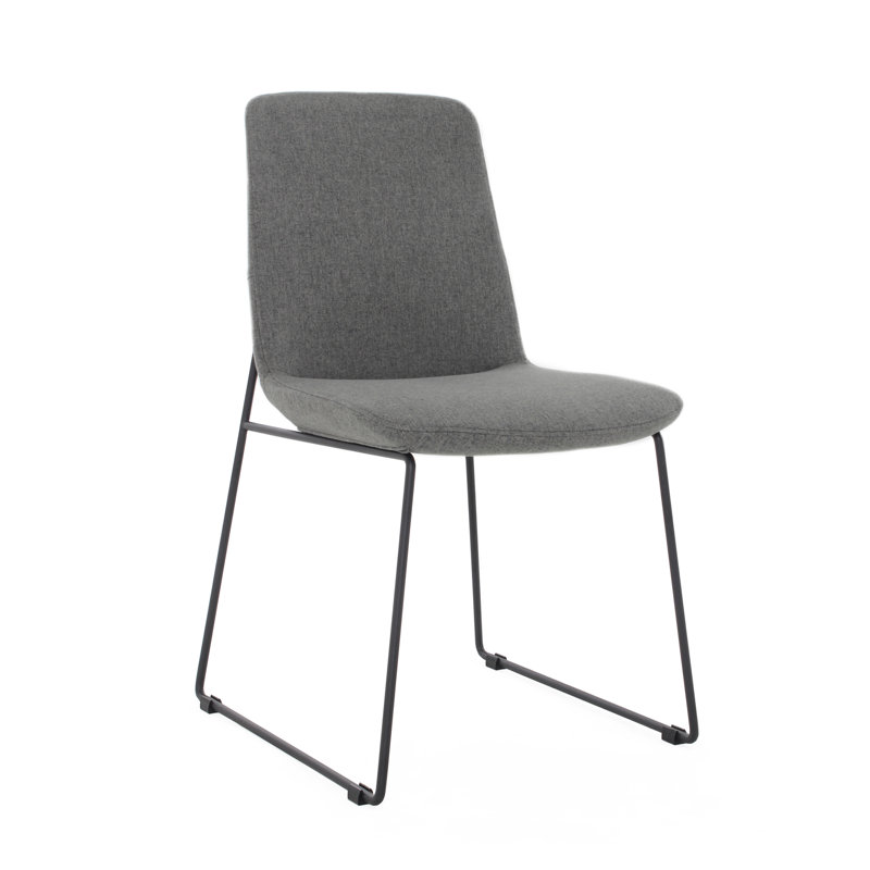Chaise de salle à manger rembourrée Stess, Gris chaleureux