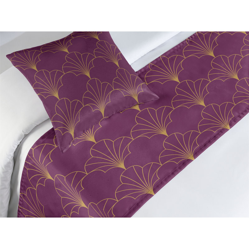 Ensemble de chemin de lit , Prune et sable brun, Lit simple