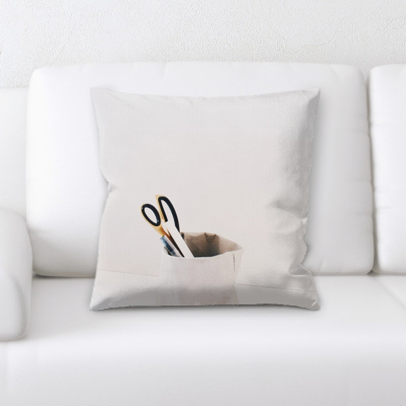 Microsuede Reversible Throw Pillow