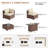 8 - Person Outdoor Wicker Patio Conversation Furniture Set With Fire Pit Table-431831964