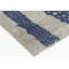 Velours en laine gris, moderne, abstrait, rêveur d'inspiration scandinave, bleu, gris 10 pi 3 po x 14 pi 8 po