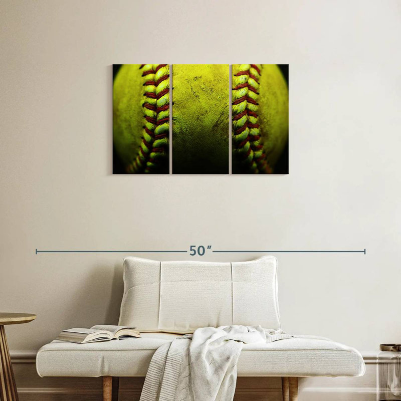 Sireci Dirty Softball, 20" H x 33" W