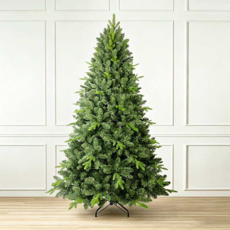 Arbre de Noël artificiel épinette verte avec base en métal, 6'