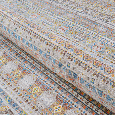Temaka Bokhara Stone-Brick-Multi Area Rug