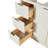 Haun 54'' Solid Wood Single Bathroom Vanity Base Only, Base Cabinet without Top in Warm White-115860372