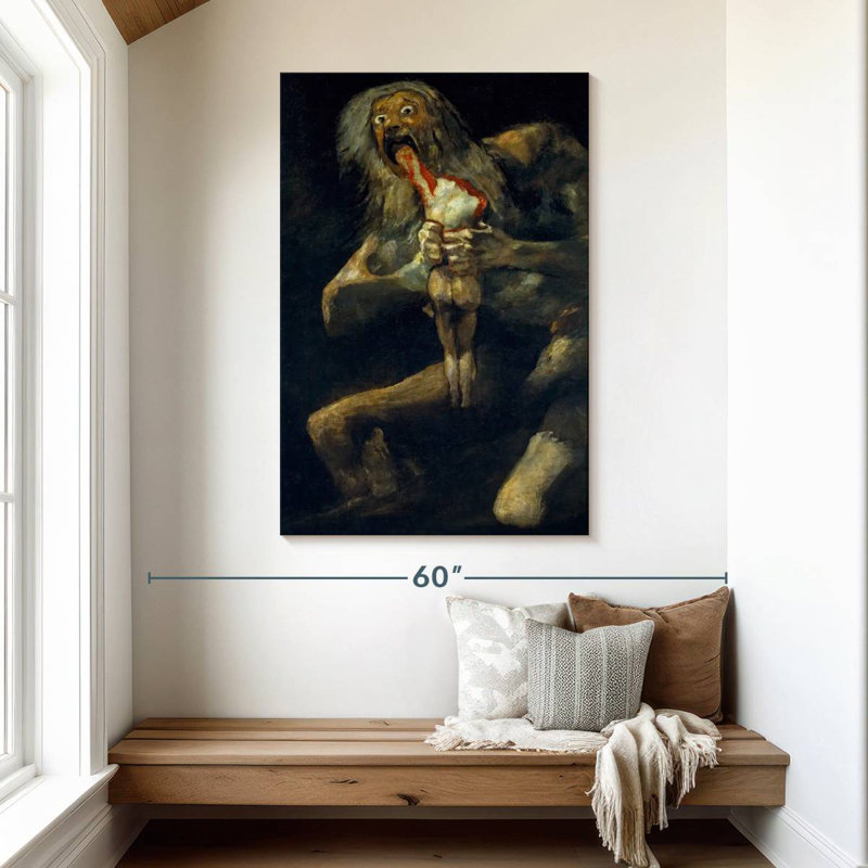 Leisha Saturn Devouring His Son, 48" H x 32" W