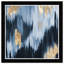 «Abstract Gold Blue Fall Paint», reproduction d'art graphique encadrée-25408812-25408814