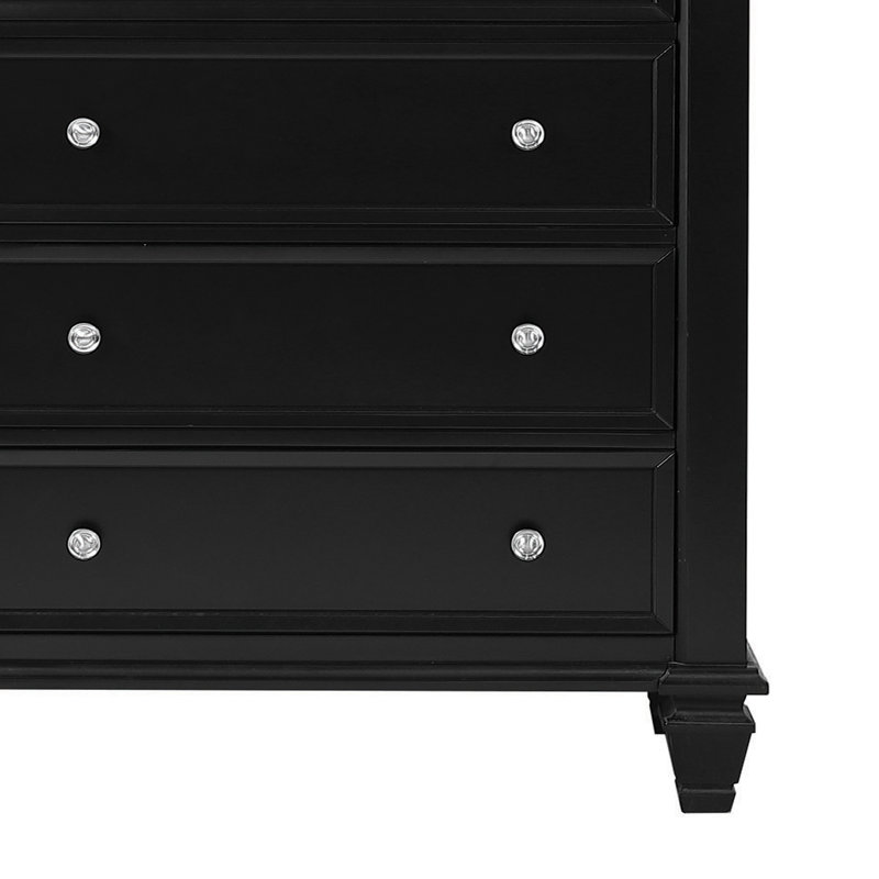 Ambriana 5 - Drawer 35.85'' W Chest, Black