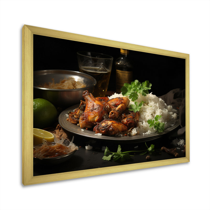 «Cuban Cuisine Brown I - Food & Beverage», reproduction d'art sur toile, H 24 po x l 32 po x P 1 po