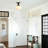 Buckminster 1 - Light 9.4" Schoolhouse Semi-Flush Mount Ceiling Light, Vintage Milk Glass Single Hanging Lamp for Hallway-1380074497