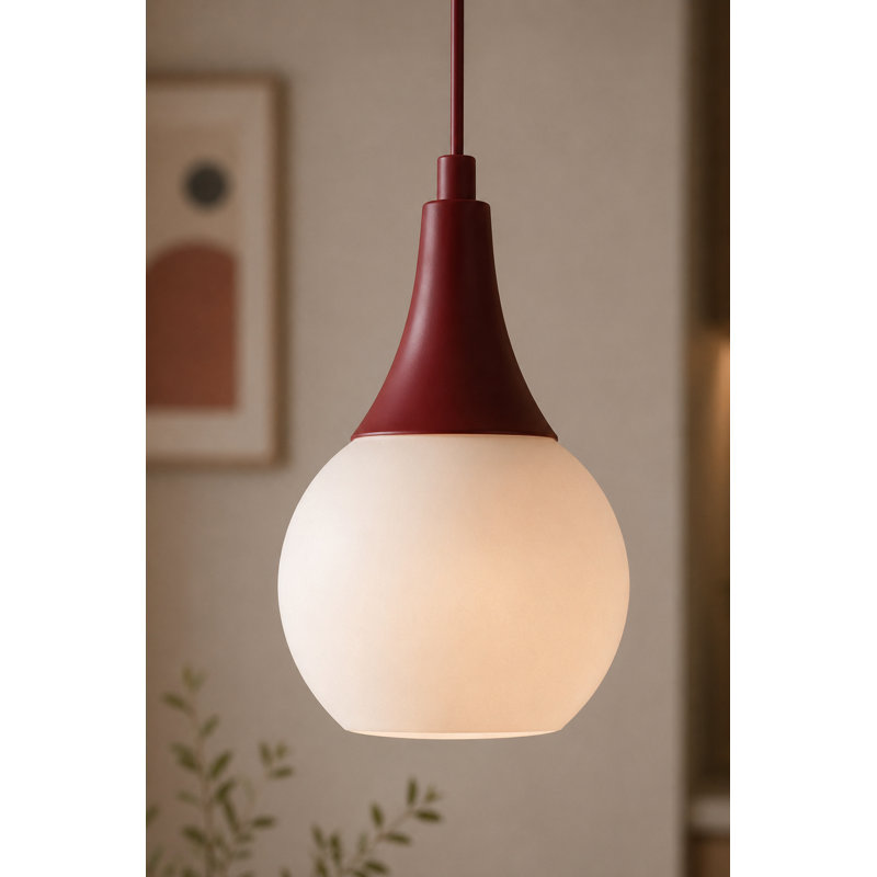 - Light Burgundy Pendant, 15, 1