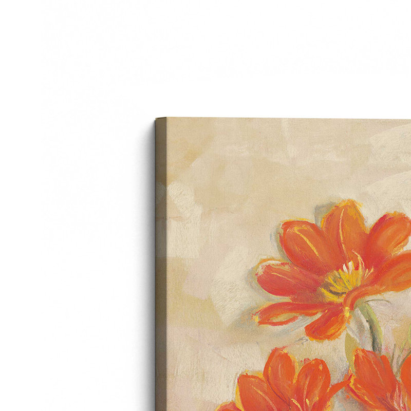 Reproduction d'art «Spices Orange Cosmos» par Carol Rowan, Noir, H 16 po x l 12 po