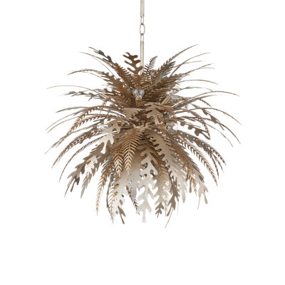 Lustre sphérique Spoutnik à 12 lumières avec accents en fer forgé Abyssinia