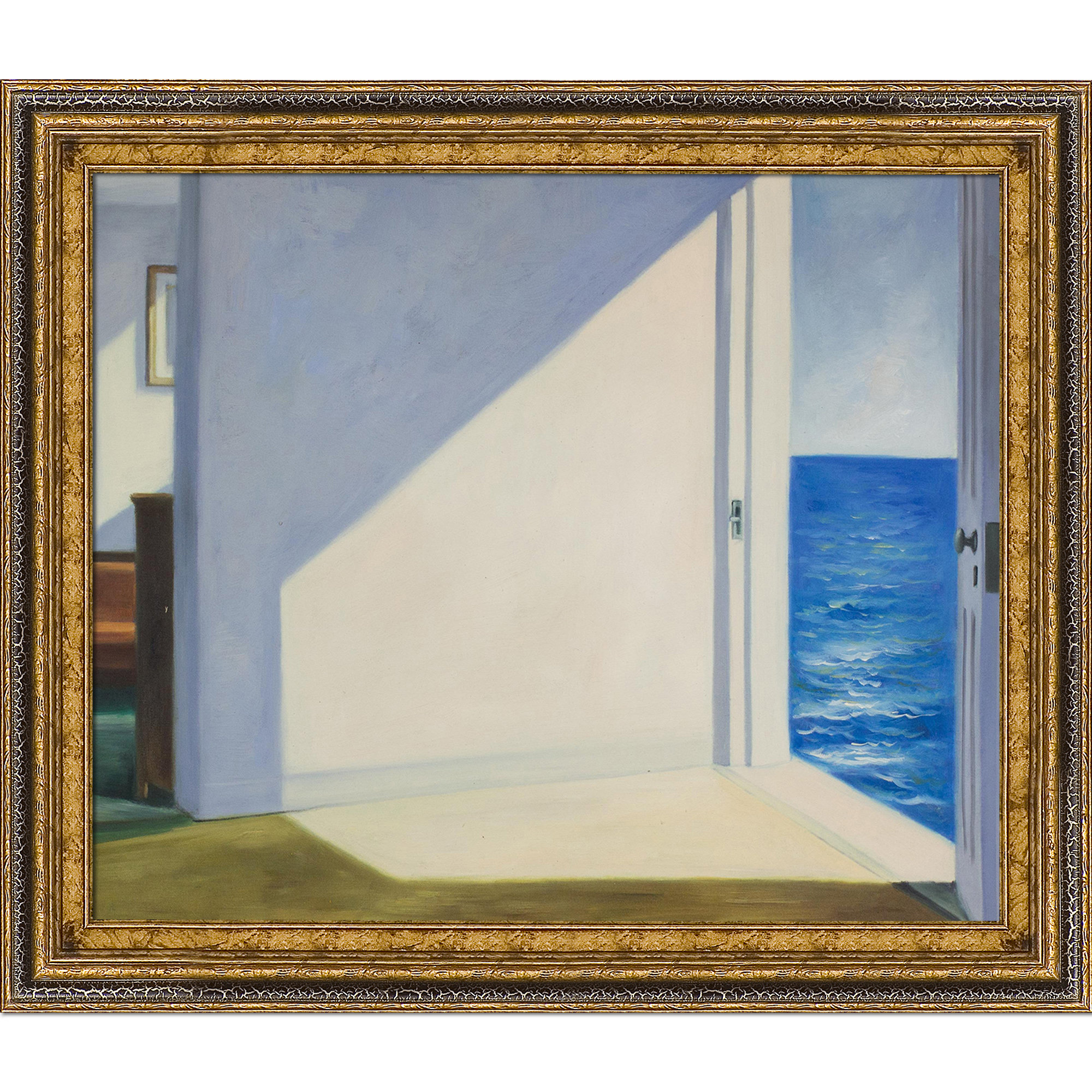 Red Barrel Studio® Rooms by The Sea by Edward Hopper - Floater Frame ...