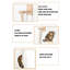 Corde d'escalade pour chat 55 "avec tablette en bois