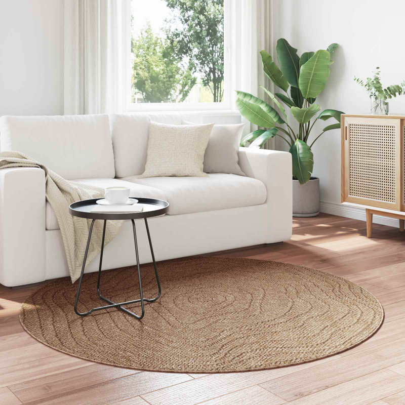 Modern Indoor and Outdoor Rug, Round 160 cm