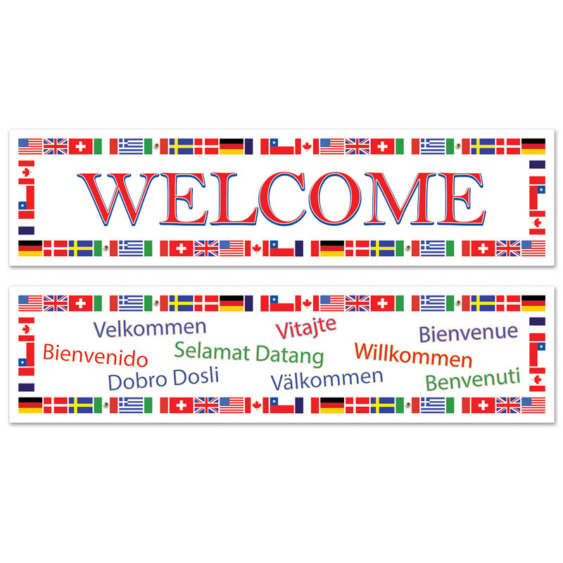 International Welcome Bannières