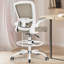 Chaise de dessinateur en filet avec repose-pieds réglable et support lombaire -116375319-88377672