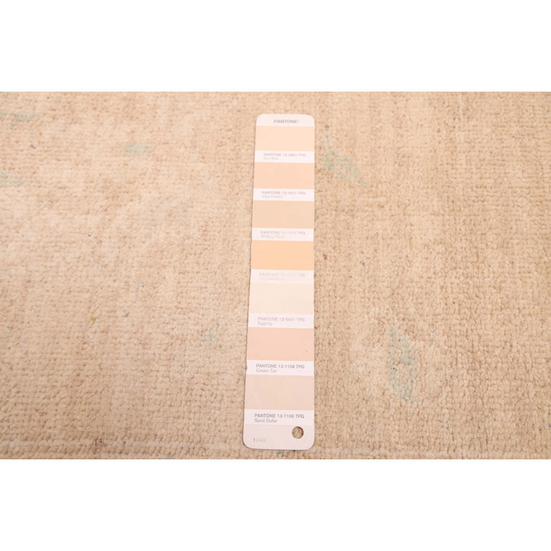Tapis brun clair Peshawar Oushak 9 pi 0 po x 11 pi 11 po