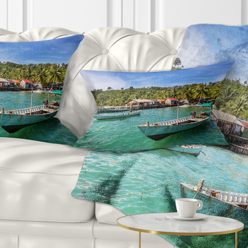 Coussin de pêche en mer dans un coussin lombaire kep cambodge