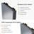 20 x 28 Inch Black Medicine Cabinet for Bathroom with Mirror Rounded Rectangle Metal Bathroom Vanity Mirror