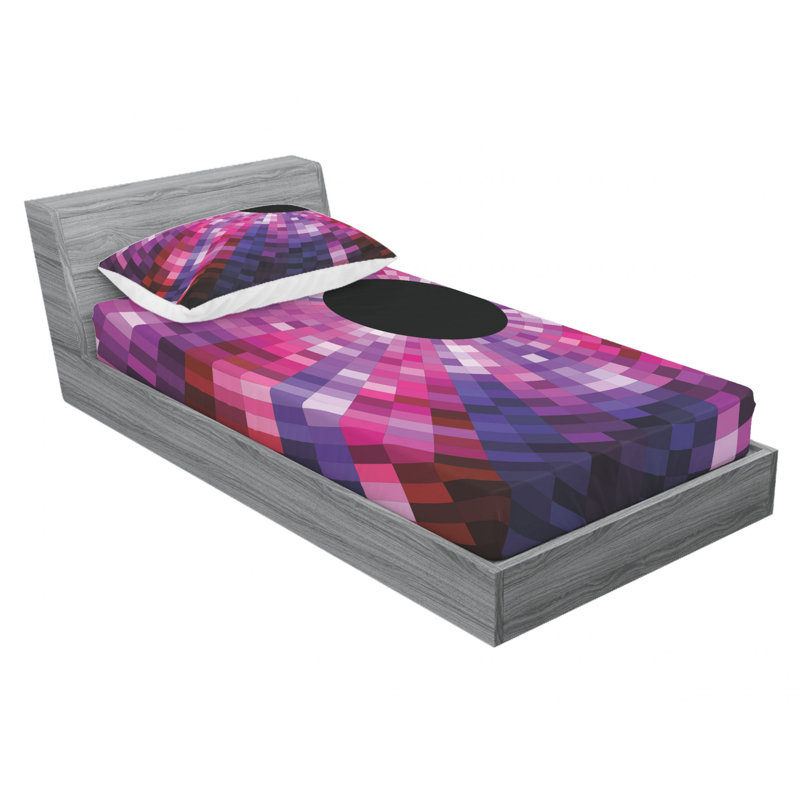 Ensemble de draps à mosaïque, Ensemble de draps pour lit simple TG avec drap-hou
