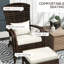 Paire de chaises blanc crème - Sièges d'extérieur confortables pour tout espace avec dossier haut, siège spacieux et patio. Cour arrière. Dossier haut. Toutes saisons