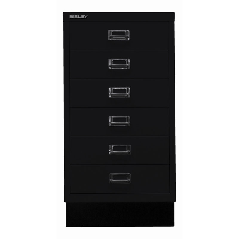 39er 34.9cm Wide 6 -Drawer File Cabinet, Black