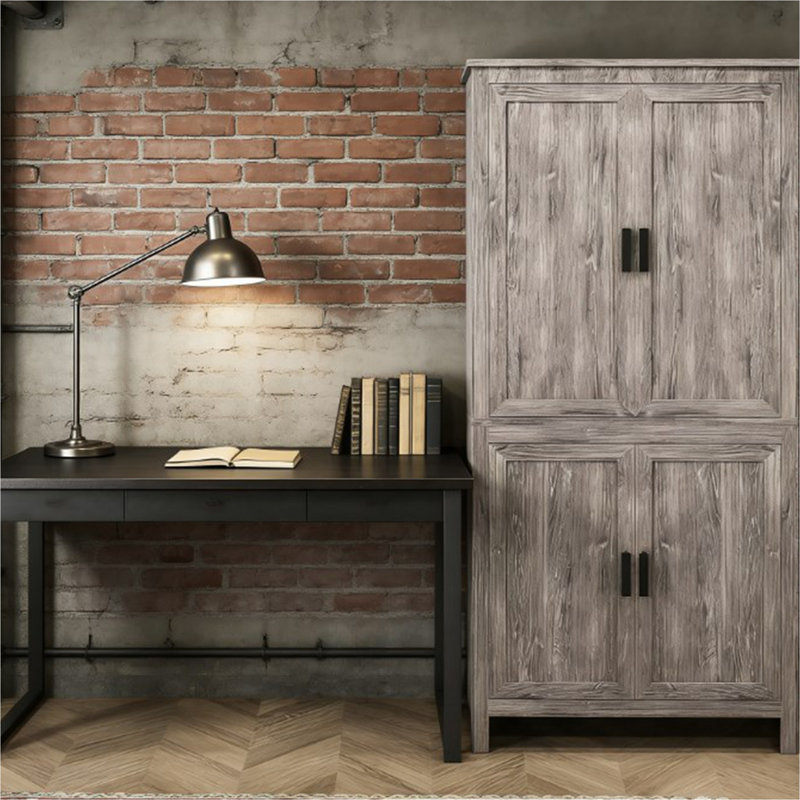 Freestanding Storage Cabinet,Kitchen Pantry with Adjustable Shelves, Gray