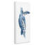 Tortue bleue nageant sur toile par Kamdon Kreations-290211489