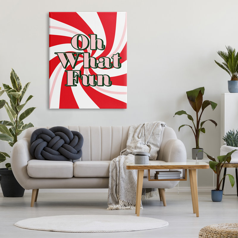 Oh What Fun Festive, Plaque de bois, H 48 po x l 36 po